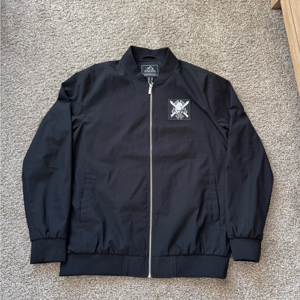 Halo legendary Bomber Jacket black mens Size medium halo infinite UNSC